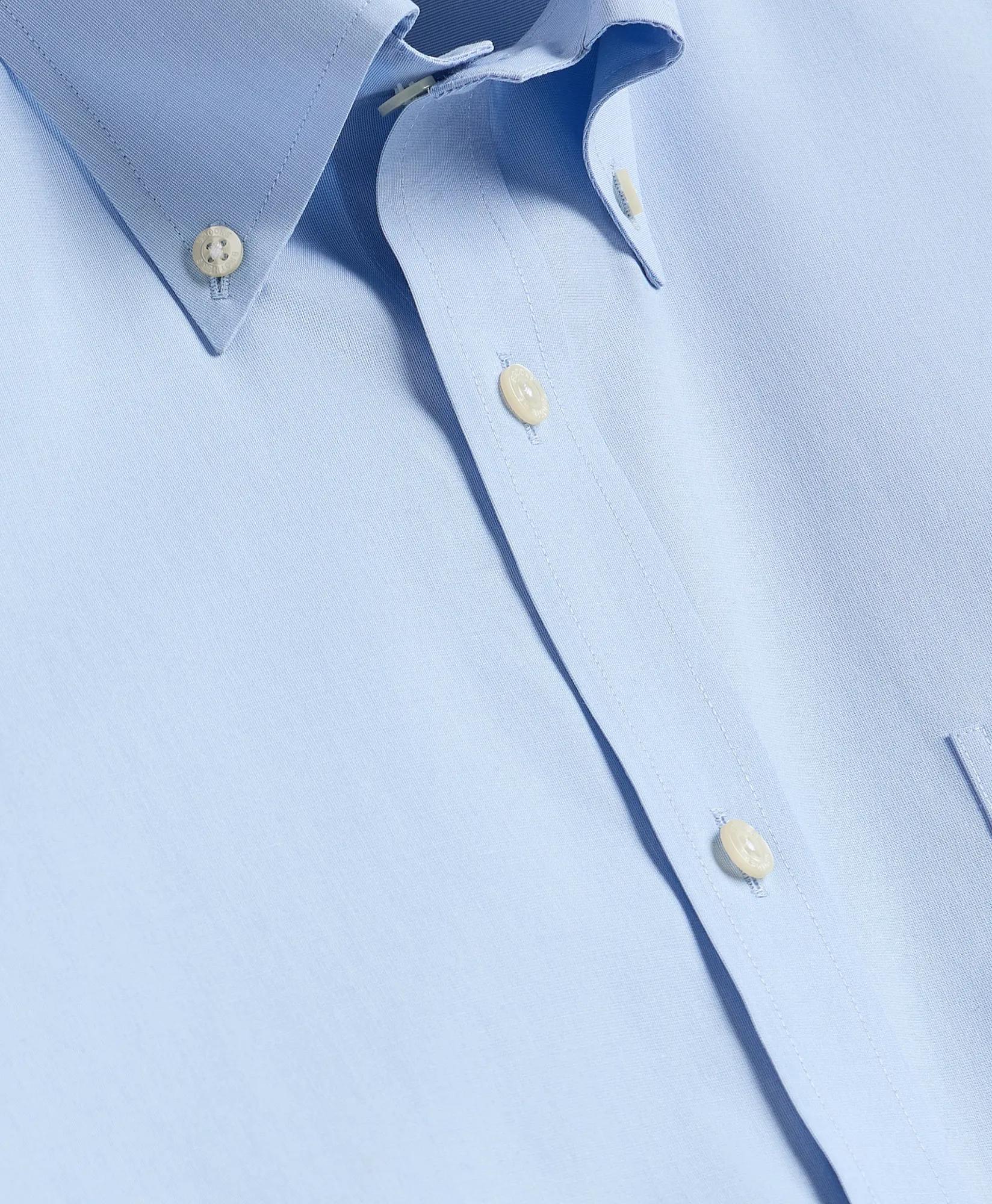 Stretch Non-Iron Broadcloth Button-Down Collar Short-Sleeve Sport Shirt, image 2