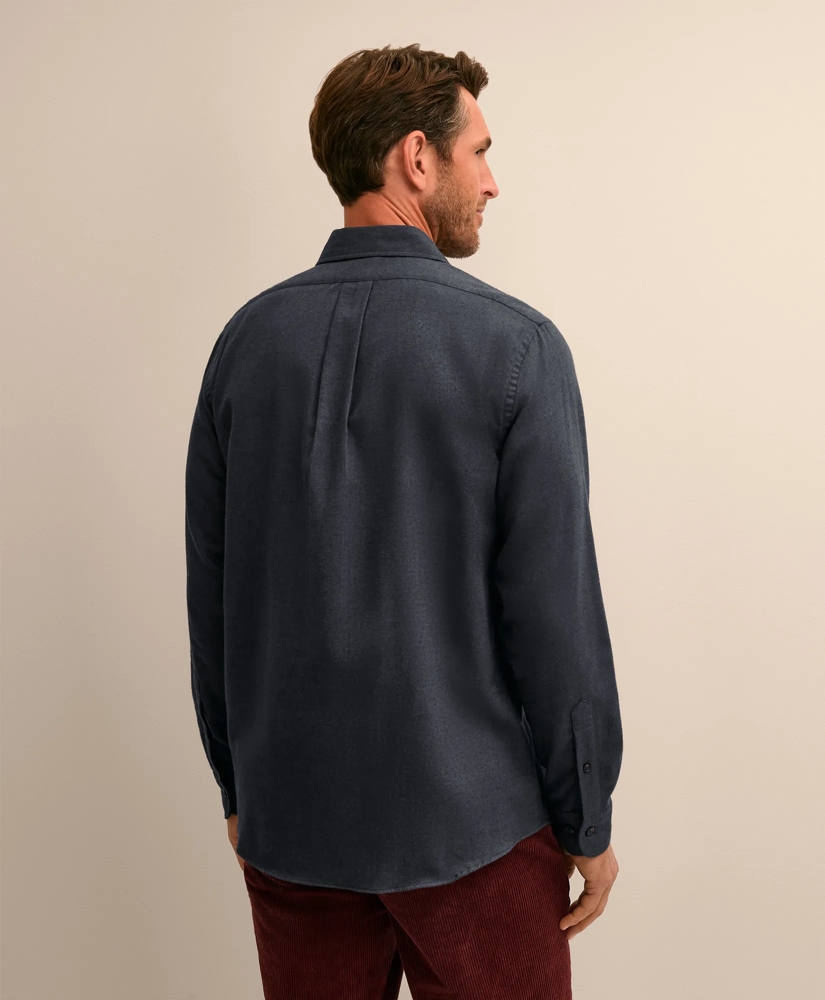 Cotton-Brushed Wool Sport Shirt, image 4