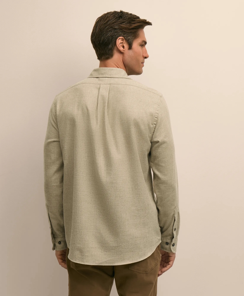 Cotton-Brushed Wool Sport Shirt, image 4