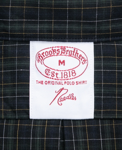 Brooks Brothers x NEEDLES Cotton Poplin Mini Tartan Check Button-Down Shirt, image 4