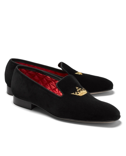 Velvet Crown Slippers, image 1