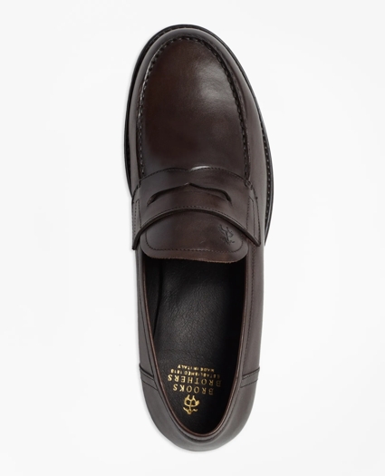 1818 Footwear Rubber-Sole Leather Penny Loafers, image 4