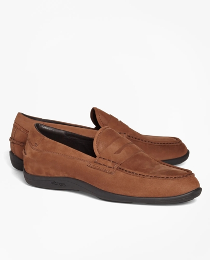 1818 Footwear Suede Penny Moccasins, image 1