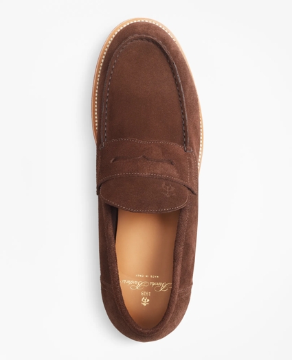 Suede Penny Loafers, image 3