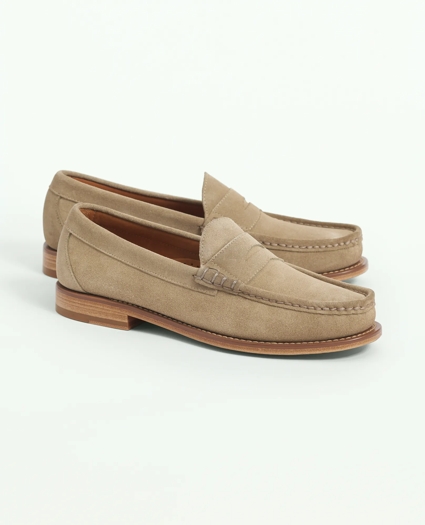 Suede Penny Loafers, image 1
