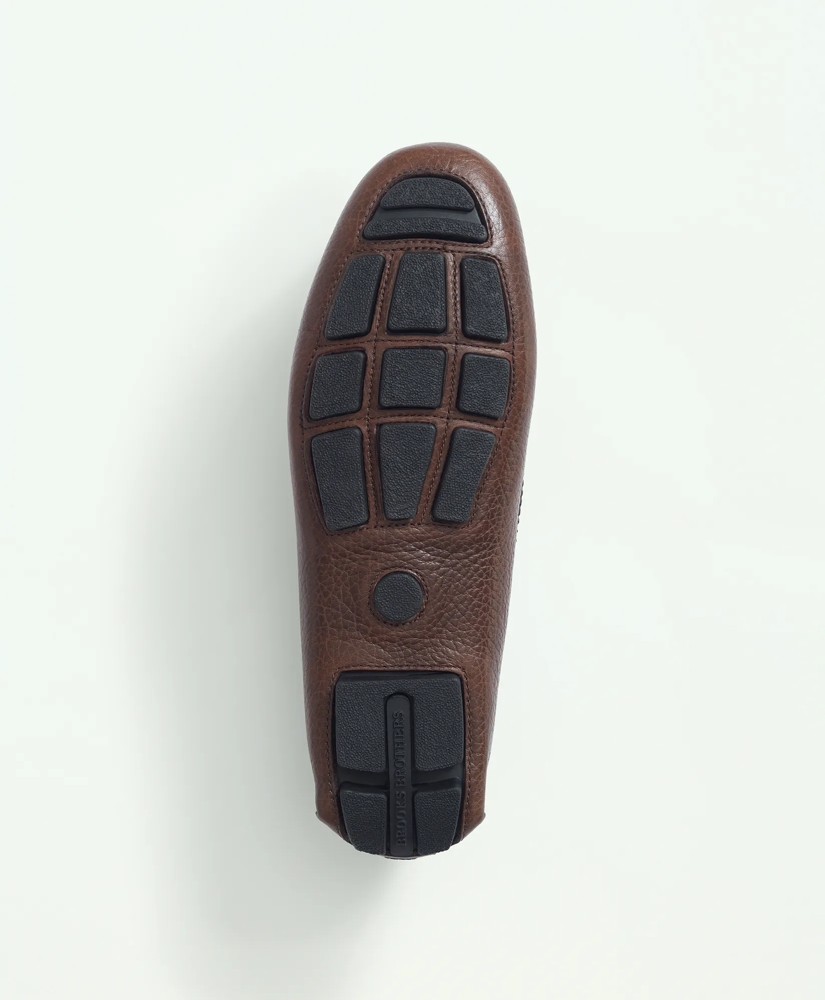 Pebbled Leather Driving Moccasins, image 4
