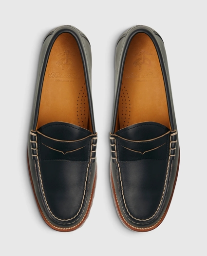 Leather Penny Loafer with Lug Sole, image 7