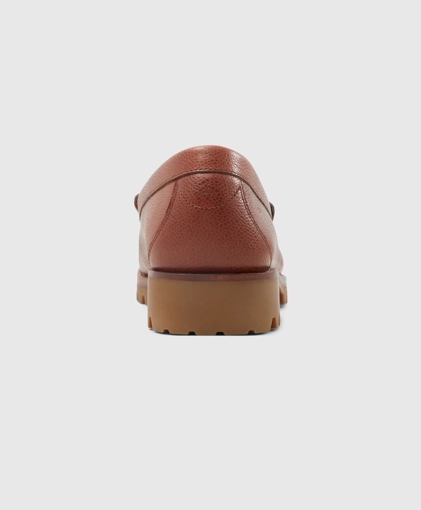 Leather Penny Loafer with Lug Sole, image 4