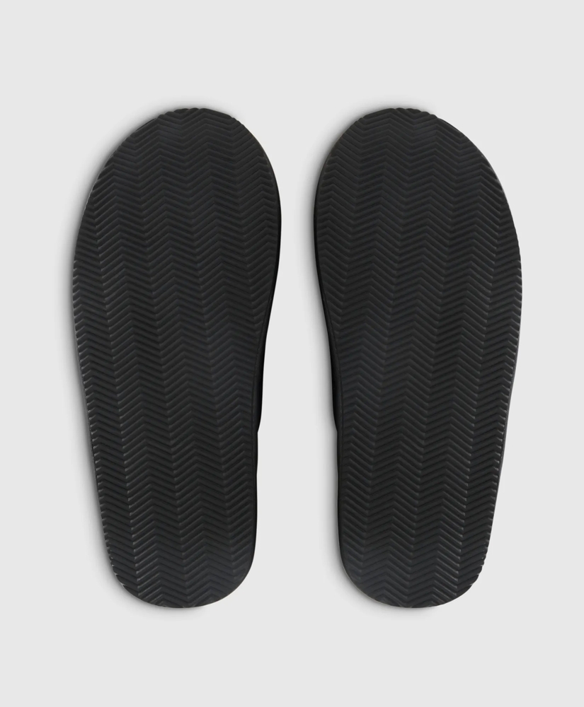 Shearling Lined Leather Slippers, image 5