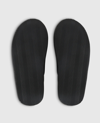 Shearling Lined Leather Slippers, image 5