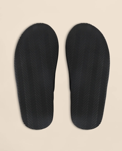 Shearling Lined Leather Slippers, image 5