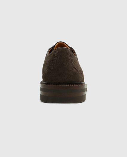 Suede Wingtip Derby Shoes, image 3