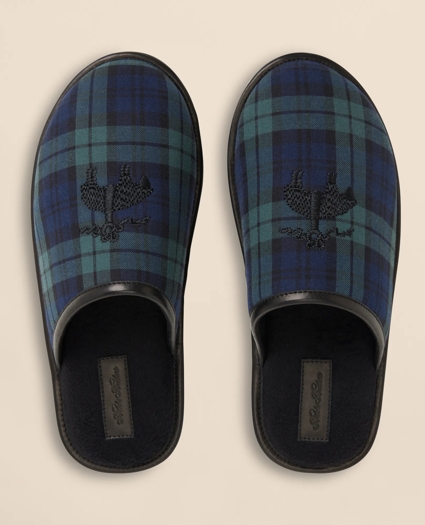 Black Watch Golden-Fleece-Emblem Slippers, image 1