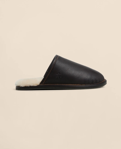 Leather Shearling Slippers, image 3