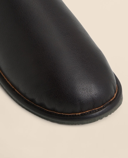Leather Shearling Slippers, image 4