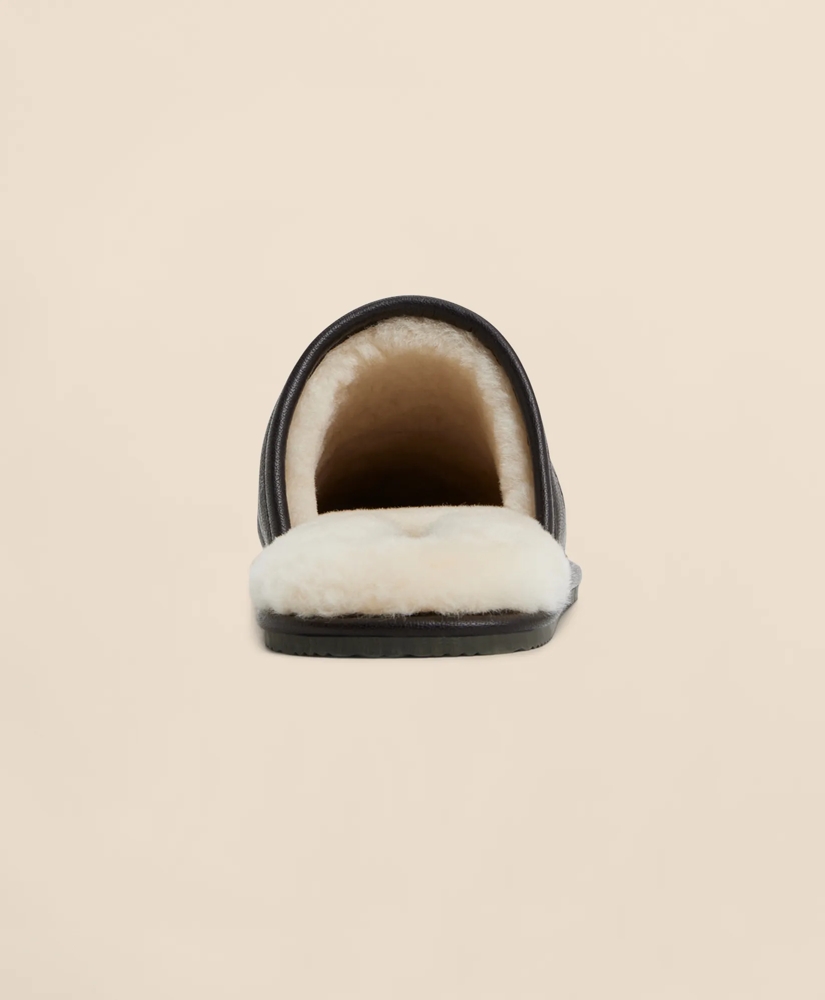 Leather Shearling Slippers, image 6