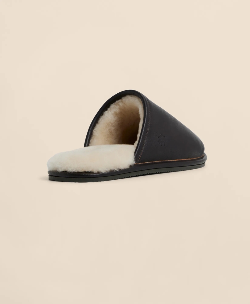 Leather Shearling Slippers, image 7