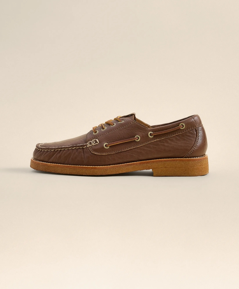 Tumbled Leather Boat Shoes, image 2