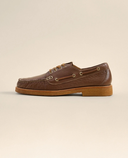 Tumbled Leather Boat Shoes, image 2