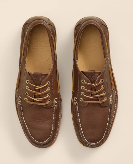 Tumbled Leather Boat Shoes, image 3