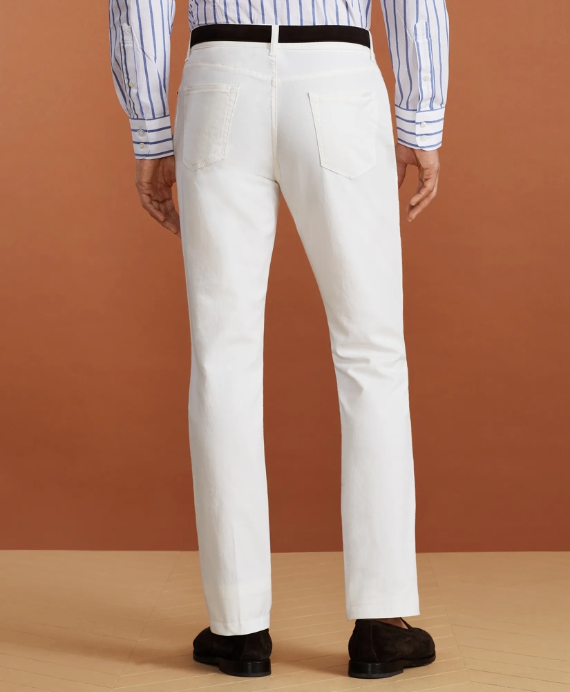 Golden Fleece® Five-Pocket Stretch Cotton-Linen Trousers, image 3