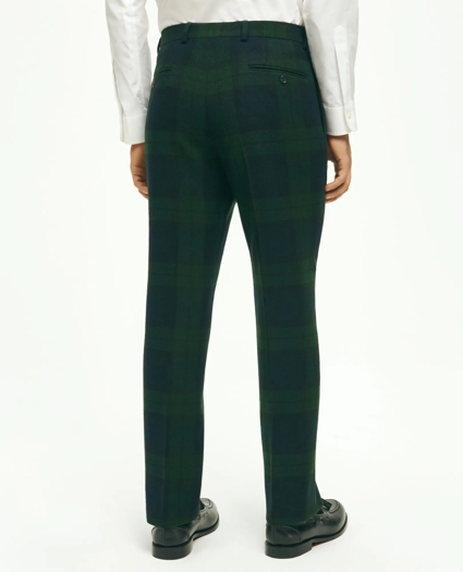 Classic Fit Wool Black Watch Tartan Dress Pants, image 4