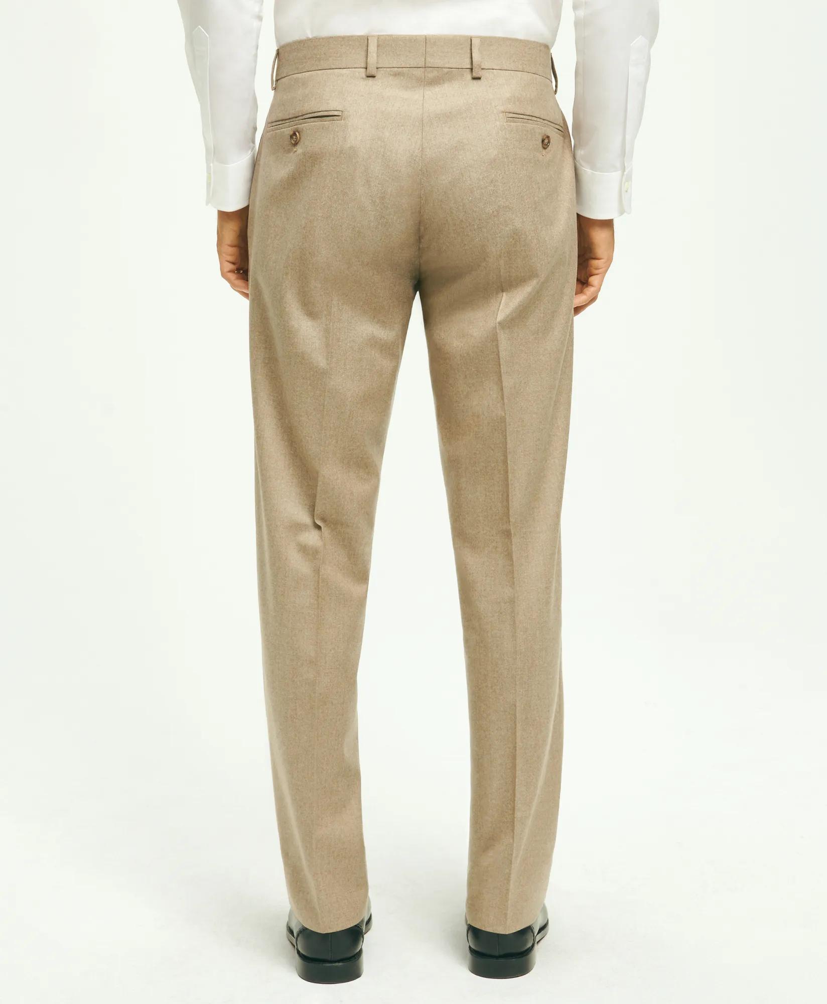 Traditional Fit Wool Flannel Dress Pants, image 2