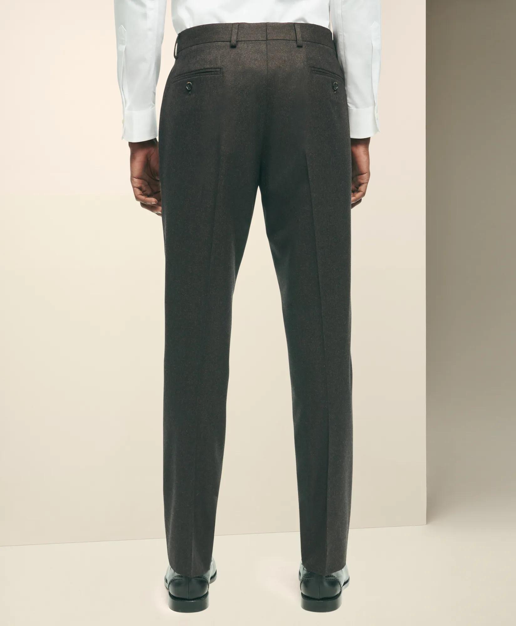 Slim Fit Wool Flannel Dress Pants, image 2