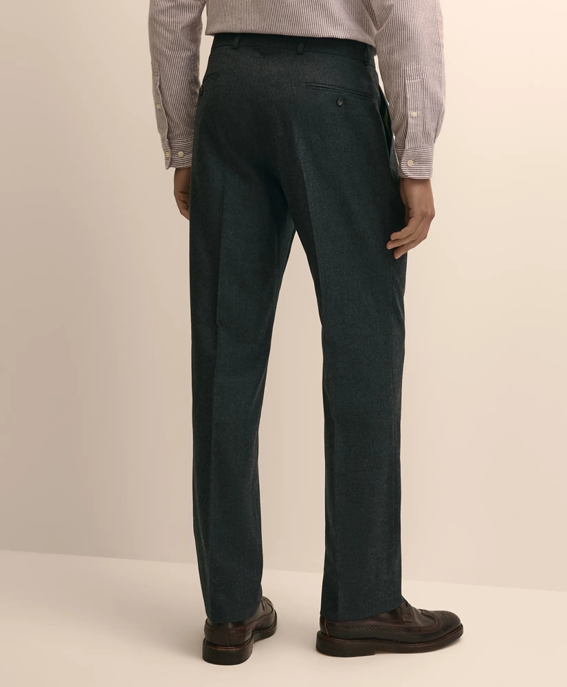 Classic Fit Double-Pleated Dress Pants in Wool Flannel, image 4
