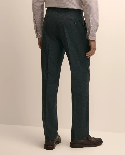 Classic Fit Double-Pleated Dress Pants in Wool Flannel, image 4