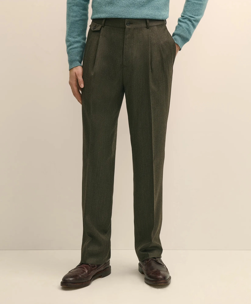 Classic Fit Wool Twill Dress Pants, image 2