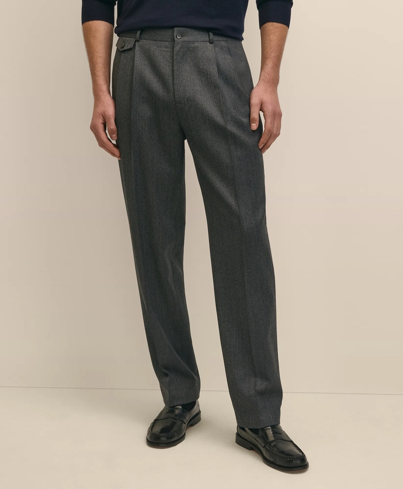 Classic Fit Wool Twill Dress Pants, image 2