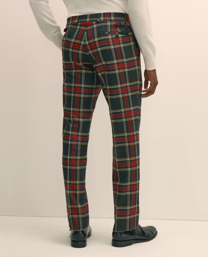 Classic Fit Wool-Blend Tartan Dress Pants, image 4