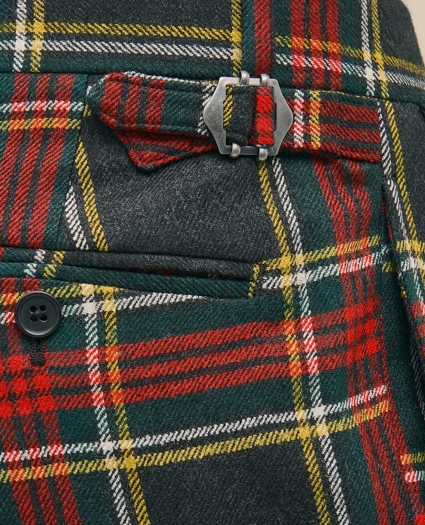 Classic Fit Wool-Blend Tartan Dress Pants, image 5