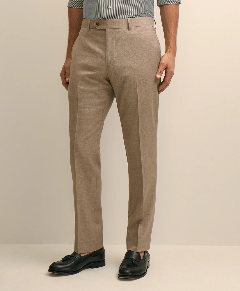 Classic Fit Wool Blend Plain Front 1818 Trousers, image 2