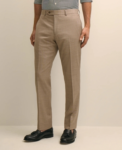 Classic Fit Wool Blend Plain Front 1818 Trousers, image 2