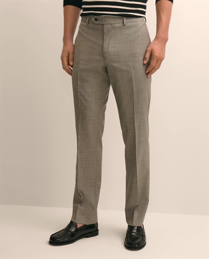 Classic Fit Wool Blend Plain Front 1818 Trousers, image 2