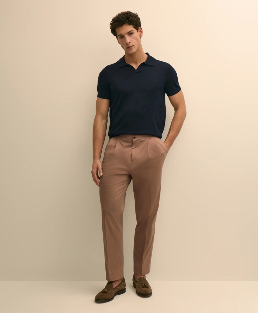 Classic Fit Cotton Blend Side-Tab Dress Pants, image 1