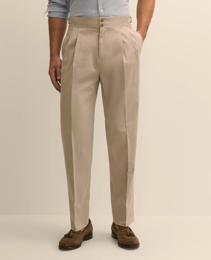 Classic Fit Cotton Blend Side-Tab Dress Pants, image 2