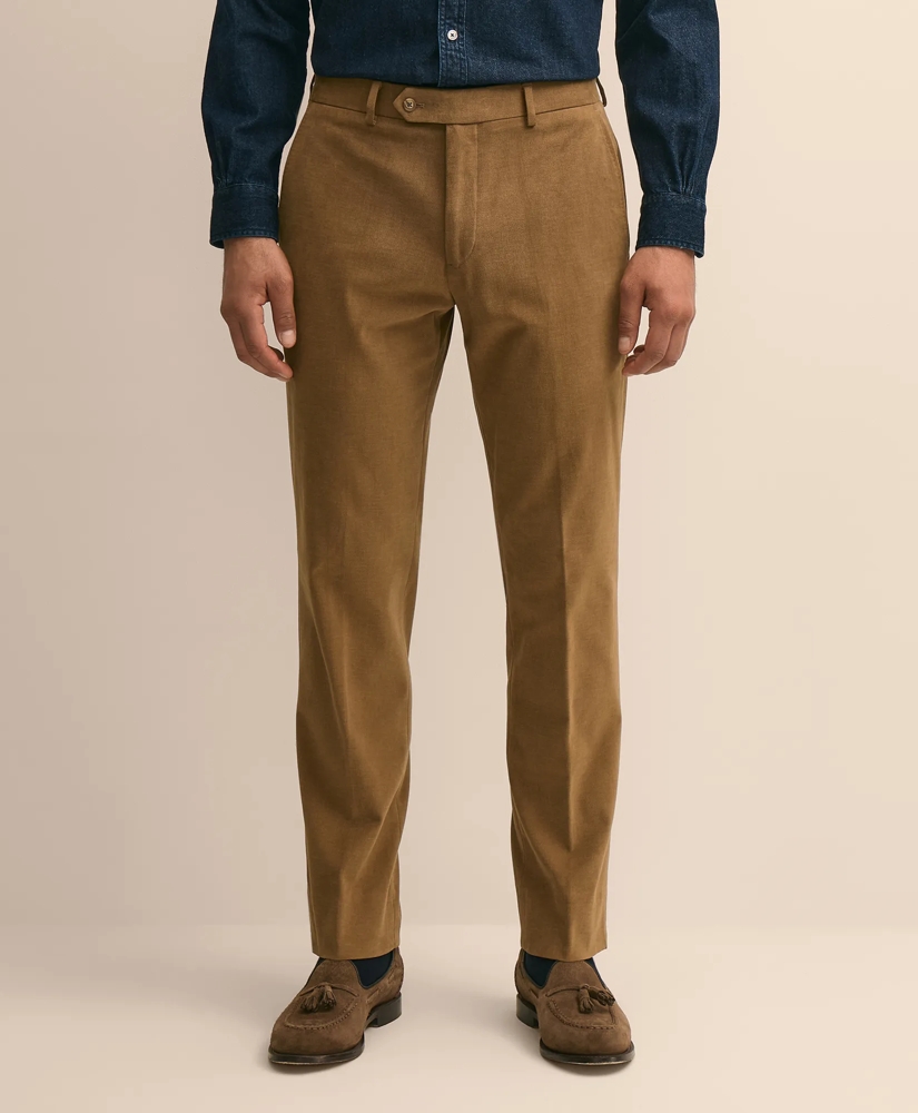 Classic Fit Cotton Blend Moleskin Dress Pants, image 2