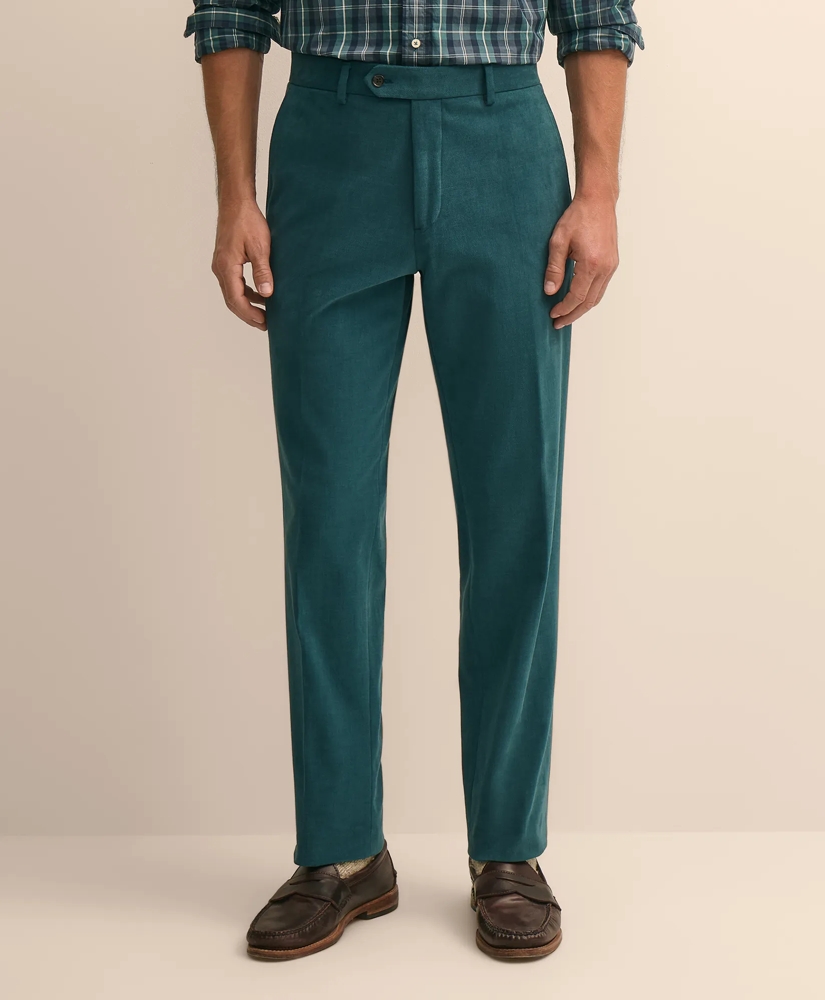 Classic Fit Cotton Blend Moleskin Dress Pants, image 2
