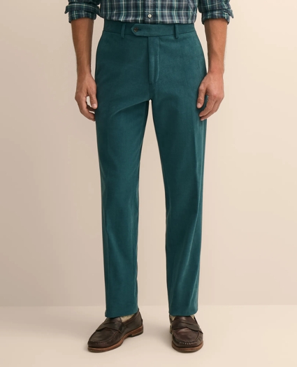 Classic Fit Cotton Blend Moleskin Dress Pants, image 2