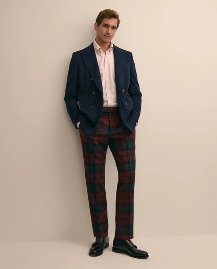 Classic Fit Wool Blend Tartan Dress Pants, image 1