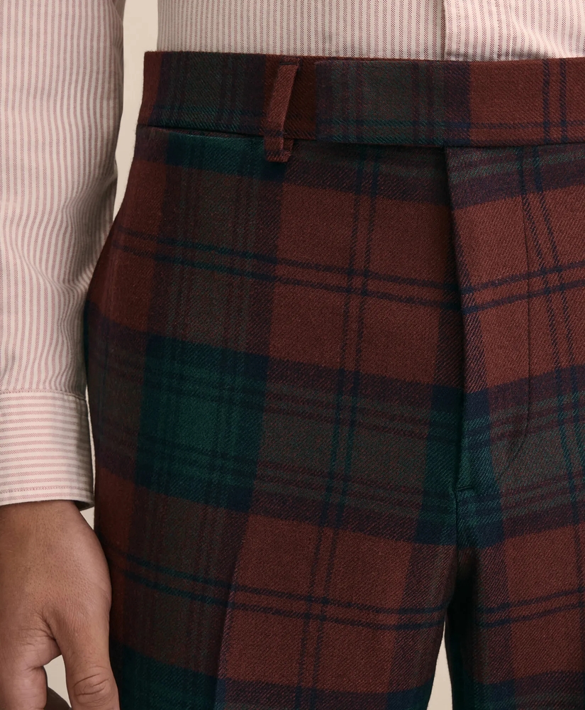 Classic Fit Wool Blend Tartan Dress Pants, image 3