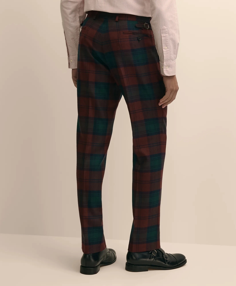 Classic Fit Wool Blend Tartan Dress Pants, image 4