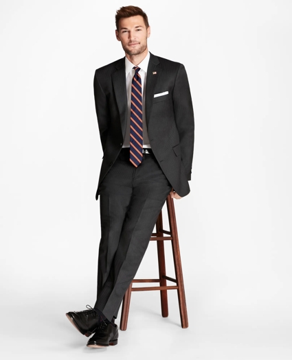 Classic Fit Grey Herringbone 1818 Suit, image 3