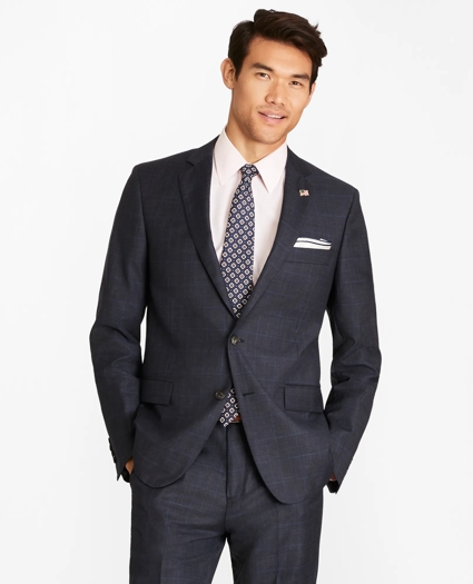 Regent Fit Plaid 1818 Suit, image 1