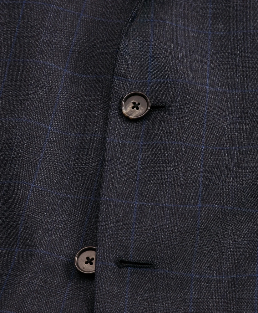 Regent Fit Plaid 1818 Suit, image 2