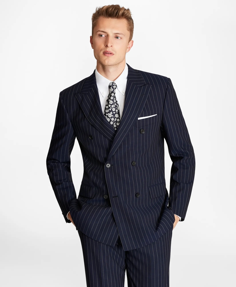 Regent Fit Double-Breasted Pinstripe 1818 Suit Regent Fit Double-Breasted Pinstripe 1818 Suit
