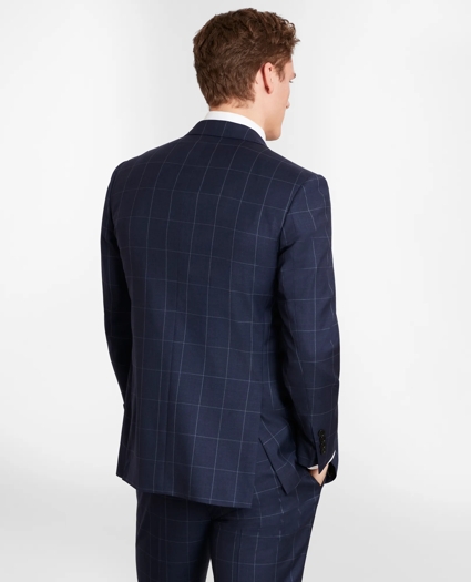 Brooks Brothers Milano-Fit Windowpane Wool Twill Suit Jacket, image 3